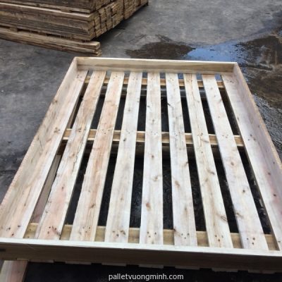 Pallet gỗ 1110x1425 chứa bành cao su  G0029